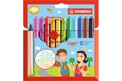 Skrive- & Tegneverktøy - STABILO Fibre-tip pen with cap-ring - never loose the cap again - 168/12-4
