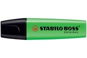 Skrive- & Tegneverktøy - STABILO BOSS Original green highlighter with water-based ink refillable - 1 pcs. - 70/33