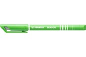 Skrive- & Tegneverktøy - STABILO SENSOR 189 fineliner with cushioned tip light green adapts to the writing pressure - 4 pcs - 189/4