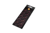 DIY Vannkjøling - EK Water Blocks EK-Torque STC-10/13 Color Rings Pack - Red (10pcs) - 3831109816554