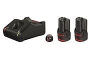 Verktøy - Bosch Professional Blue bosch 12v battery pack 2x2.0ah w/charger - 1600A019R8