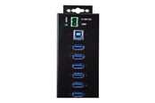 USB-hub - StarTech.com 10-Port Industrial USB 3.0 Hub with External Power Adapter - hub - 10 ports USB-hub - USB 3.2 - 10 porter - Svart - HB30A10AME