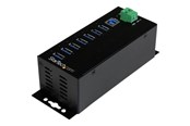 USB-hub - StarTech.com 7-Port Industrial USB 3.0 Hub with External Power Adapter - hub - 7 ports USB-hub - USB 3.2 - 7 porter - Svart - HB30A7AME