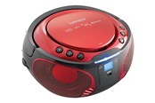 CD-spiller - Lenco SCD-550 - Portable FM Radio CD/MP3/USB/Bluetooth® player with LED lighting - Red - SCD-550ROT