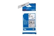 Papir, Fotopapir & Etiketter - Brother TZER951 / TZE R951 Ribbon Tape Cassette – Black on Silver 24mm wide - TZER951