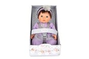 Dukker & Tilbehør - Tiny Treasures Dark Hair Baby Doll Purple Outfit - 30140
