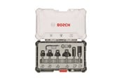Bormaskin & Bits - Bosch Sett med fresejern, 6 deler, profilering, 6 mm skaft 6-piece Trim and Edging Router Bit Set. - 2607017468