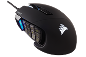 Mus - Corsair SCIMITAR RGB ELITE MMO - Svart - Gaming mus - Optisk - 17 - Svart med RGB-lys - CH-9304211-EU
