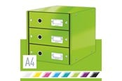 Arkivering & Oppbevaring - Leitz Skuffkabinett Click & Store WOW 3 skuffer Grønn - 60480054