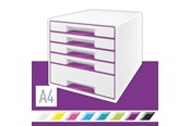 Arkivering & Oppbevaring - Leitz Skuffkube WOW 5 skuffer Lilla - 52142062