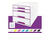 Arkivering & Oppbevaring - Leitz Skuffkube WOW 4 skuffer Lilla - 52132062