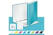Ringpermer & Brevordnere - Leitz Ringperm WOW Laminert kartong A4+ 4DR/25mm Isblå - 42420051