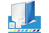 Ringpermer & Brevordnere - Leitz Ringperm WOW Laminert kartong A4+ 2DR/25mm Blå - 42410036