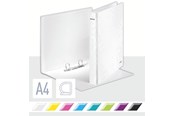 Ringpermer & Brevordnere - Leitz Ringperm  WOW Laminert kartong A4+ 2DR/25mm Hvit - 42410001