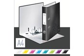 Ringpermer & Brevordnere - Leitz Smalordner 180° WOW Laminert kartong A4/50mm Sort - 10060095