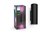 Smarthus - Philips Hue Appear utendørs vegglampe (svart) – hvit og fargestemning - 915005842801