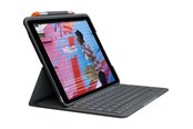 Tastatur - Logitech Slim Folio iPad 10.2" (7th gen) - UK - Tastatur & Foliosett - Engelsk (Storbritannia) - Grå - 920-009480