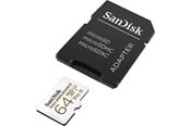 Minnekort - SANDISK MAX Endurance microSD/SD - 100MB/s - 64GB - SDSQQVR-064G-GN6IA