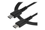 USB - StarTech.com 2 m / 6.6ft. USB C Cable - Black - Aramid Fiber - USB-C cable - 2 m - RUSB2CC2MB