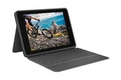 Tastatur - Logitech Rugged Folio - keyboard and folio case - UK English - Tastatur & Foliosett - Engelsk (Storbritannia) - Svart - 920-009319