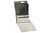 Bormaskin & Bits - Bosch 10-delers metallbor-sett HSS-R, DIN 338 1,0; 2,0; 3,0; 4,0; 5,0; 6,0; 7,0; 8,0; 9,0; 10,0 mm - 2609255030