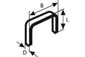 Verktøy - Bosch Flattrådstift type 57 10,6 x 1,25 x 14 mm - 2609200233