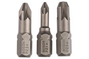 Bormaskin & Bits - Bosch 3-delers skrutrekkerbits-sett, ekstra hard (PZ) PZ1; PZ2; PZ3; 25 mm - 2607001753