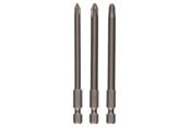 Bormaskin & Bits - Bosch 3-delers skrutrekkerbits-sett, ekstra hard PH1; PH2; PH3; 152 mm - 2607001758