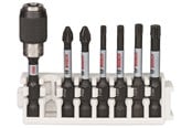 Bormaskin & Bits - Bosch Impact Control-skrutrekkerbits, pakke med 7 deler, 1xPH2, 1xPZ2, 1xT15, 1xT20, 1xT25, 1xT30 - 2608522327