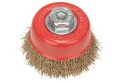 Verktøy - Bosch Koppbørste, krympet, 75, kobberbelagt 75 mm, 0,3 mm, M10 - 2608622062