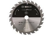 Sirkelsag - Bosch Standard for Wood-sirkelsagblad for batteridrevne sager 136x1,5/1x15,875 T24 - 2608837667