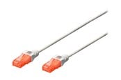 Nettverkskabel - DIGITUS CAT 6 U-UTP Patch Cord - 1m - Hvit - 1m - DK-1617-010/WH