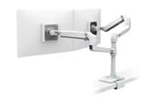 Skjermholder - Ergotron LX Dual Stacking Arm with Under Mount C-Clamp - 45-502-216