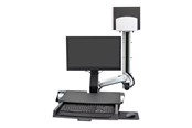 Skjermholder - Ergotron SV Combo System with Worksurface & Pan Medium CPU Holder - mounting kit (Lift and Pivot) - 45-595-026