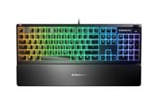 Tastatur - SteelSeries Apex 3 100% - Gamingtastatur - Nordisk - Svart - 64803