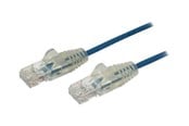 Nettverkskabel - StarTech.com 2.5m CAT6 Cable - Blue Slim CAT6 Patch Cord - Snagless - LSZH - patch cable - 2.5 m - blue - Blå - 2.5m - N6PAT250CMBLS