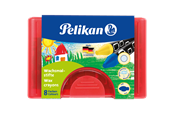 Hobbyartikler - Pelikan PELIKAN 8 VOKSFARGER JUMBO - 100401613