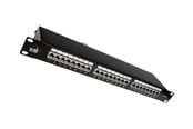 Tilbehør - Solarix patch panel with cable management - 1U - SX24-6-STP-BK