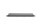 Tilbehør - Lanberg PPU6-0024-B Patch Panel 24-Port 0.5U 19" Cat6 Black - PPU6-0024-B