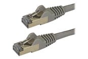 Nettverkskabel - StarTech.com 1.5 m CAT6a Cable - Grey - RJ45 Ethernet Cable - Snagless - CAT6a STP Cord - Copper Wire - 10Gb - patch cable - 1.5 m - grey - Grå - 1m - 6ASPAT150CMGR