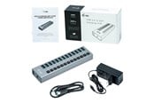 USB-hub - I-Tec USB 3.0 Charging HUB - 13-Port - 60W USB-hub - 13 porter - Grå - U3CHARGEHUB13