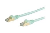 Nettverkskabel - StarTech.com 10m CAT6a Ethernet Cable - Aqua RJ45 Shielded Cable - Snagless - patch cable - 10 m - aqua - Grønn - 10m - 6ASPAT10MAQ
