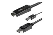 Skjermkabel - StarTech.com 3m HDMI to DisplayPort Adapter Cable with USB Power - 4K 30Hz Active HDMI to DP 1.2 Converter (HD2DPMM3M) - video cable - DisplayPort / HDMI - 3 m - HD2DPMM3M
