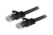 Nettverkskabel - StarTech.com 7.5 m CAT6 Cable - Black Patch Cord - Snagless - ETL Verified - patch cable - 7.5 m - black - Svart - 7.5m - N6PATC750CMBK