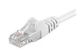 Nettverkskabel - Pro goobay CAT 6 patch kabel, U/UTP - Hvit - 1m - 4040849955983