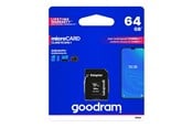 Minnekort - GOODRAM M1AA microSD 64GB CL10 UHS I + adapter - M1AA-0640R12