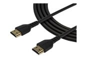 Skjermkabel - StarTech.com HDMI 2.0 Cable - Premium 4K 60Hz High Speed HDMI Cord with Ethernet - For Computer Monitor or TV (RHDMM1MP) - HDMI with Ethernet cable - 1 m - RHDMM1MP