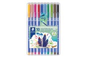 Skrive- & Tegneverktøy - Staedtler Fibre tip pen triplus col.10pcs.box - 323 SB10