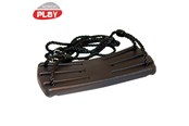 Utendørsleker - Nordic Play swing seat black with black rope - 805-462