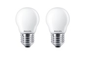 LED-lyspære - Philips LED-lyspære Classic Candle 4.3W/827 (40W) Frosted 2-pack E27 - 929001345757